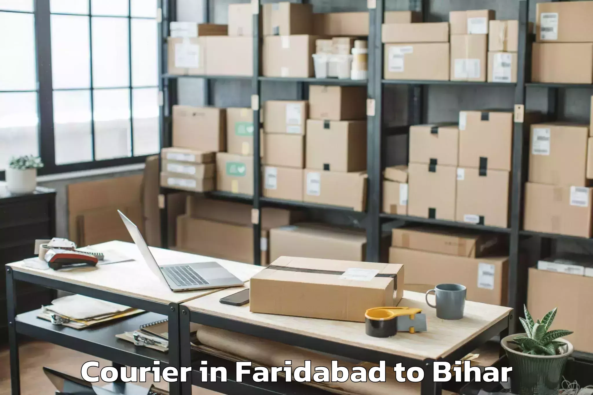 Hassle-Free Faridabad to Laheriasarai Courier